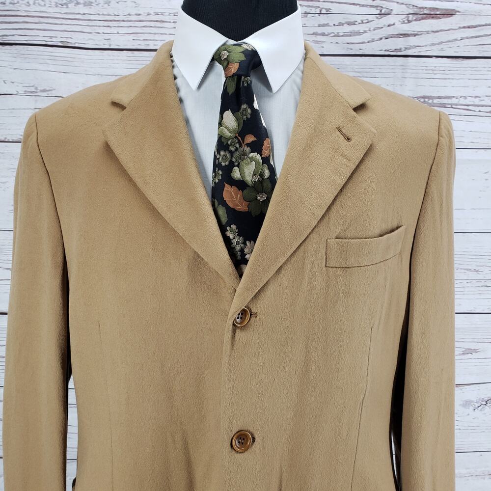 CANALI Men's Tan 100%Wool Soft Sportscoat Blazer Jacket Size 52R